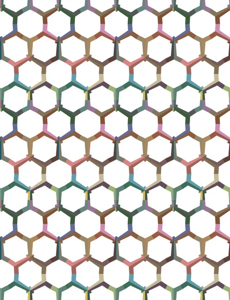 Nahtlose Muster Mit Geometrischen Formen Vektorillustration — Stockvektor