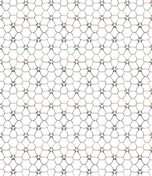 Padrão Sem Costura Com Formas Geométricas Ilustração Vetorial —  Vetores de Stock