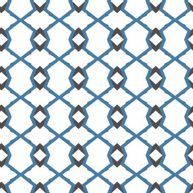 Geometrik şekilli kusursuz desen vektör çizimi