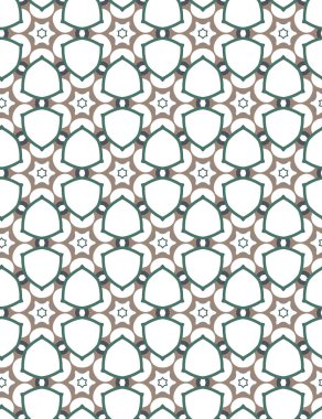 Geometrik şekilli kusursuz desen vektör çizimi