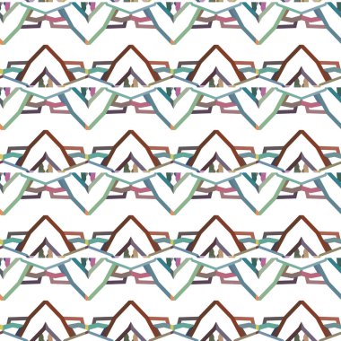 Tekrarlanan geometrik şekilli kusursuz desen, vektör illüstrasyonuName