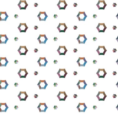 Tekrarlanan geometrik şekilli kusursuz desen, vektör illüstrasyonuName