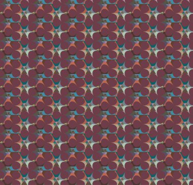 Geometrik şekilli kusursuz desen vektör çizimi