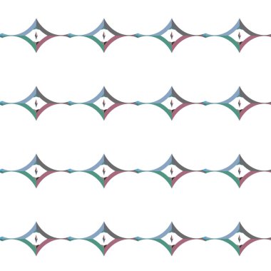 Geometrik şekilli kusursuz desen vektör çizimi