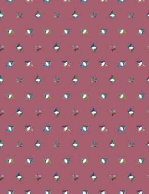 Geometrik şekilli kusursuz desen vektör çizimi