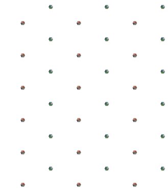 Soyut geometrik şekilli kusursuz desen