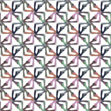 Tekrarlanan geometrik şekilli kusursuz desen, vektör illüstrasyonuName