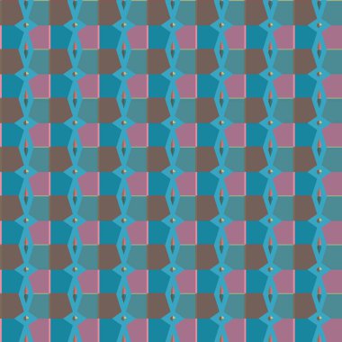 Tekrarlanan geometrik şekilli kusursuz desen, vektör illüstrasyonuName