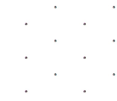 farklı geometrik şekillere sahip soyut, pürüzsüz desensiz vektör çizimi