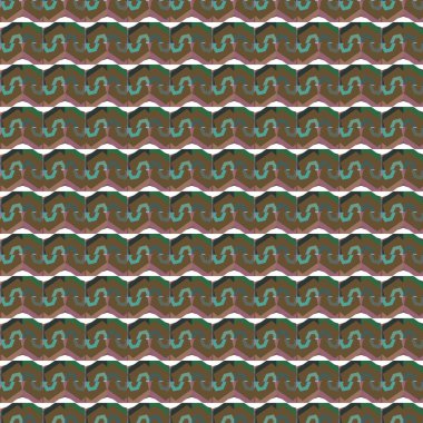 farklı geometrik şekillere sahip soyut, pürüzsüz desensiz vektör çizimi