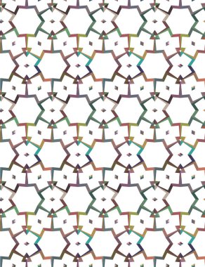 Geometrik şekilli kusursuz desen vektör çizimi