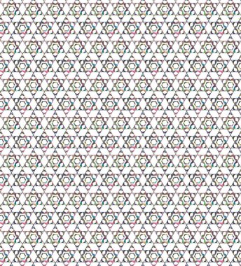 farklı geometrik şekillere sahip soyut, pürüzsüz desensiz vektör çizimi