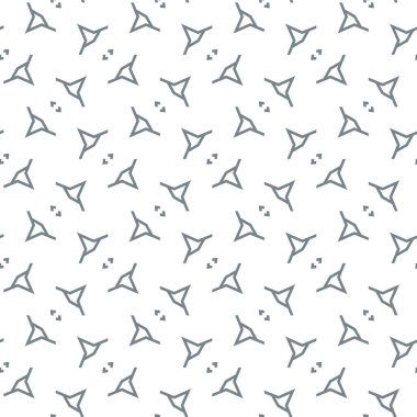 farklı geometrik şekillere sahip soyut, pürüzsüz desensiz vektör çizimi