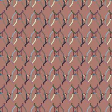 Tekrarlanan geometrik şekilli kusursuz desen, vektör illüstrasyonuName