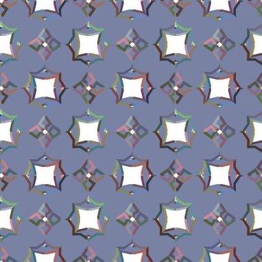 Geometrik şekilli kusursuz desen vektör çizimi