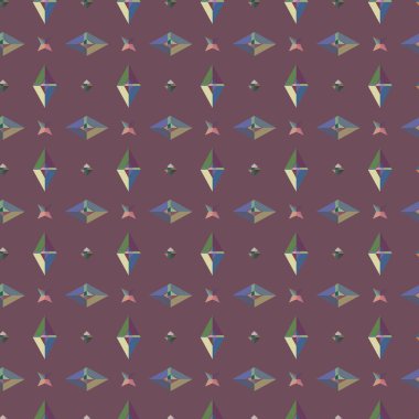 Soyut geometrik şekilli kusursuz desen