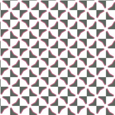 Geometrik şekilli kusursuz desen vektör çizimi