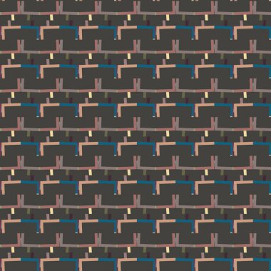 Tekrarlanan geometrik şekilli kusursuz desen, vektör illüstrasyonuName