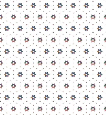 Geometrik şekilli kusursuz desen vektör çizimi