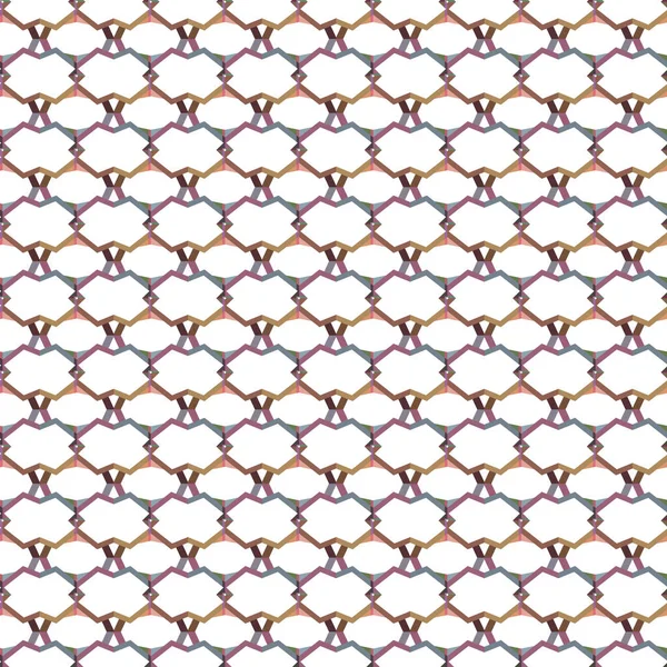 幾何学的形状の異なる抽象的なシームレスなパターンベクトル図 — ストックベクタ