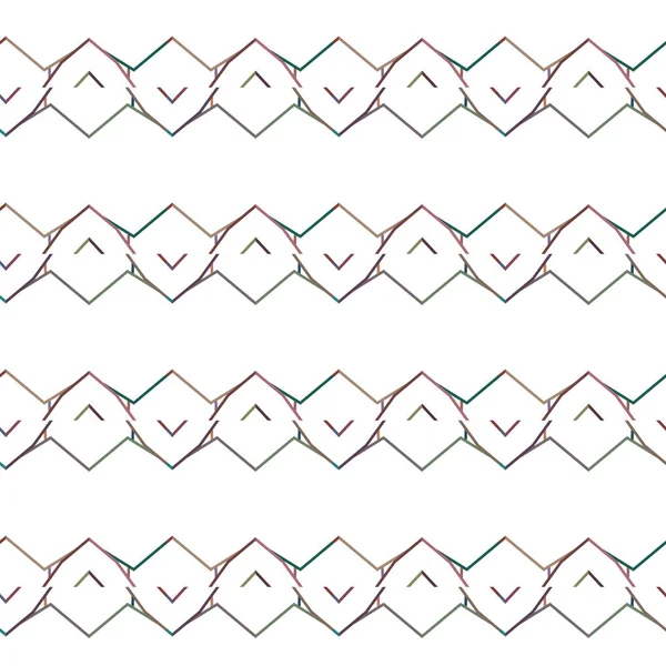 Nahtlose Muster Mit Geometrischen Formen Vektorillustration — Stockvektor