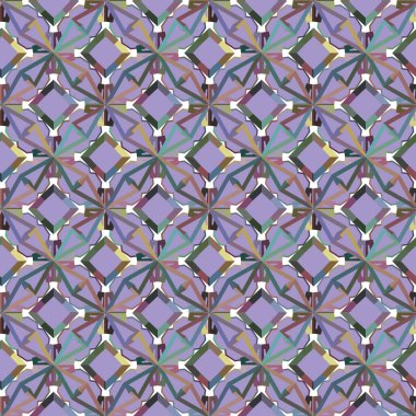 Soyut geometrik şekilli kusursuz desen