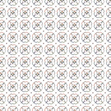 Geometrik şekilli kusursuz desen vektör çizimi