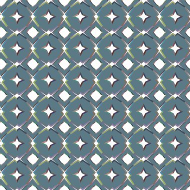 Geometrik şekilli kusursuz desen vektör çizimi