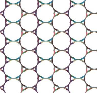 Geometrik şekilli kusursuz desen vektör çizimi