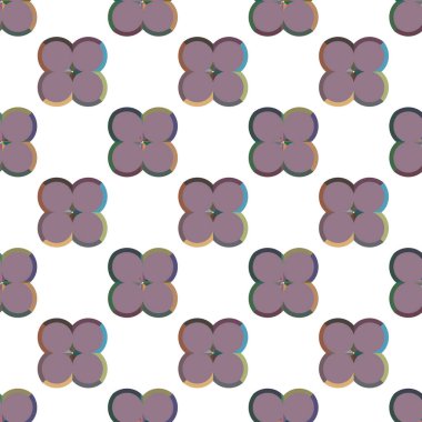 farklı geometrik şekillere sahip soyut, pürüzsüz desensiz vektör çizimi