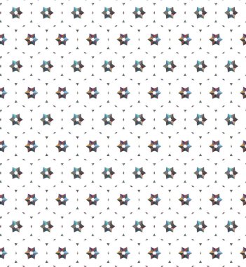 Geometrik süslemeli vektör deseni. Kusursuz tasarım dokusu.