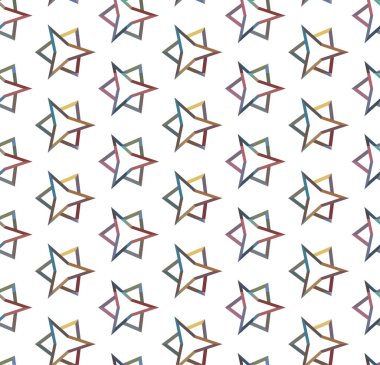 Geometrik şekilli kusursuz desen vektör çizimi