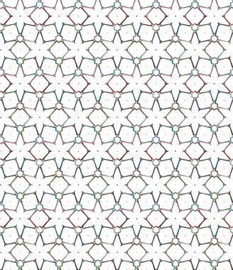 Geometrik şekilli kusursuz desen vektör çizimi