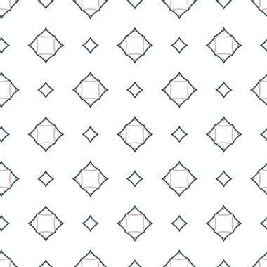 Geometrik şekilli kusursuz desen vektör çizimi