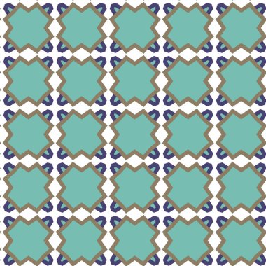 Geometrik şekilli kusursuz desen vektör çizimi