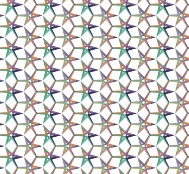 Tekrarlanan geometrik şekilli kusursuz desen, vektör illüstrasyonuName