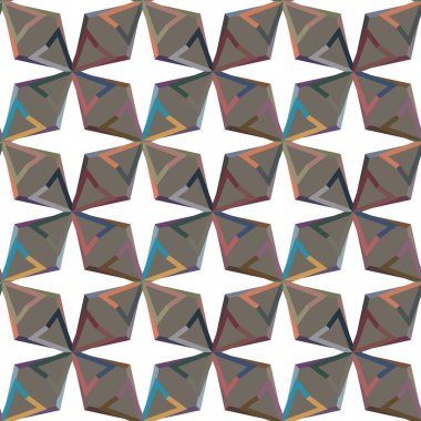 Tekrarlanan geometrik şekilli kusursuz desen, vektör illüstrasyonuName