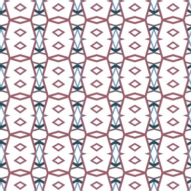 Geometrik şekilli kusursuz desen vektör çizimi