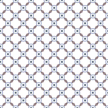 Geometrik şekilli kusursuz desen vektör çizimi