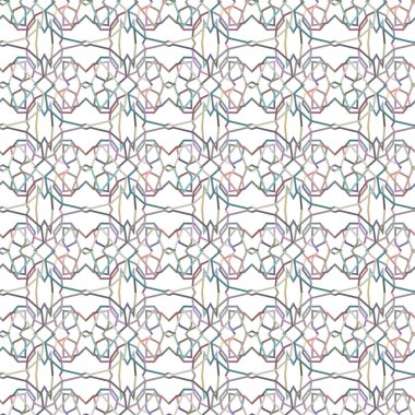 Tekrarlanan geometrik şekilli kusursuz desen, vektör illüstrasyonuName