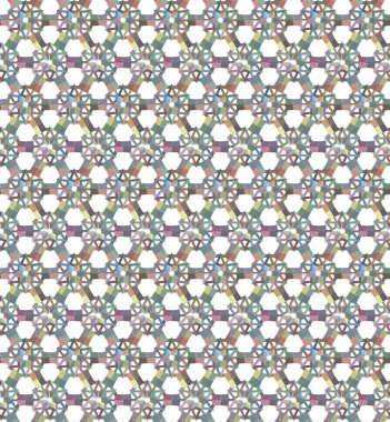 Geometrik şekilli kusursuz desen. vektör illüstrasyonu