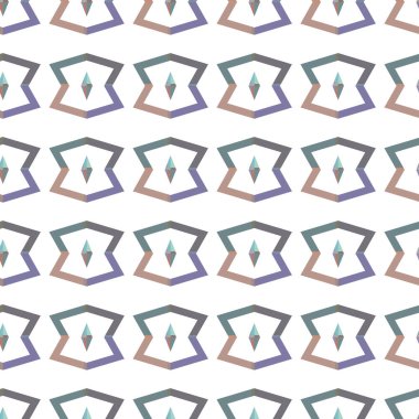 Tekrarlanan geometrik şekilli kusursuz desen, vektör illüstrasyonuName