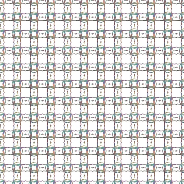 Padrão Sem Costura Com Formas Geométricas Repetidas Ilustração Vetorial —  Vetores de Stock