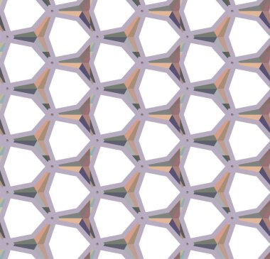Modern geometrik vektör tasarımı, kusursuz desen çizimi