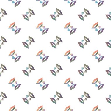 Soyut geometrik şekilli kusursuz desen