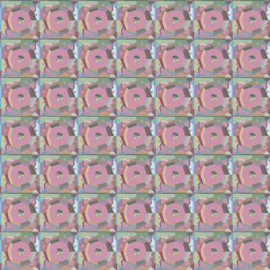 Soyut geometrik şekilli kusursuz desen