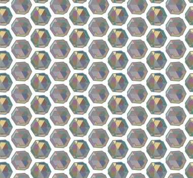 Soyut geometrik şekilli kusursuz desen