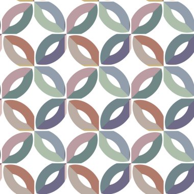 Soyut geometrik şekilli kusursuz desen