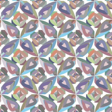 Soyut geometrik şekilli kusursuz desen