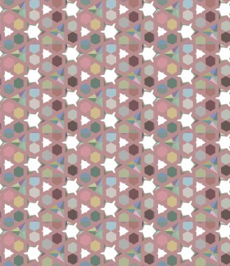 Soyut geometrik şekilli kusursuz desen